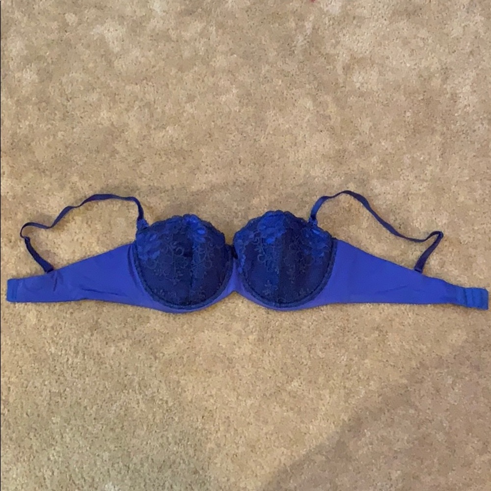 Adore me blue lace push-up bra